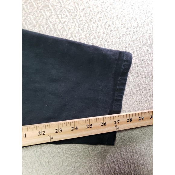 WT02 Jeans Mens 34×30 Black Denim Mid Rise Straight Wide Leg Gurnge Outdoor - Picture 5 of 9